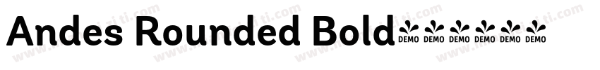 Andes Rounded Bold字体转换